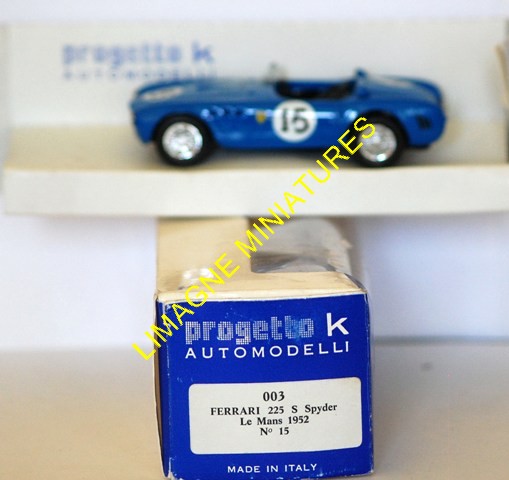 1/43 Progetto K Automodelli Ferrari 225 S Spyder from 1952 Le Mans no